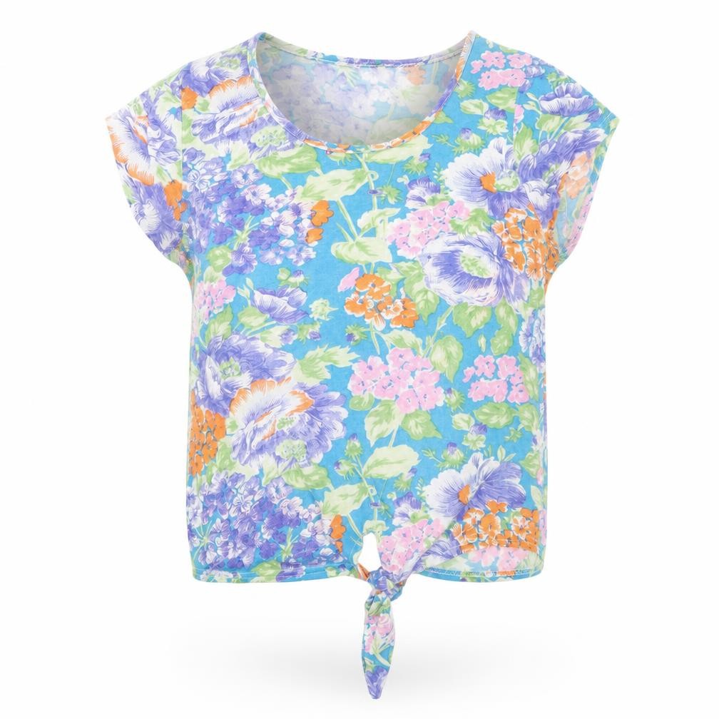 E Vie Womens Multicoloured Floral  Wrap Blouse Size 10