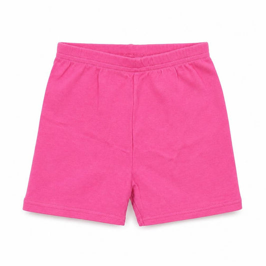 Front view of Disney girls’ pink cropped trousers, size 12-18, months - sweat shorts