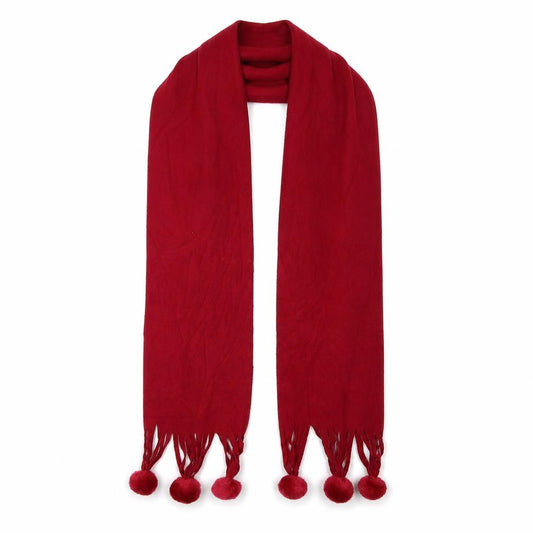 Front view of Frangi girls’ red scarf scarves & wraps