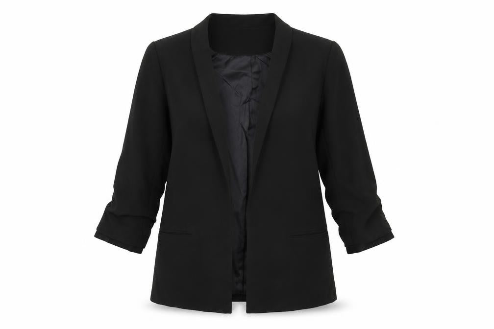 Front view of Primark women’s beige jacket, size UK 10