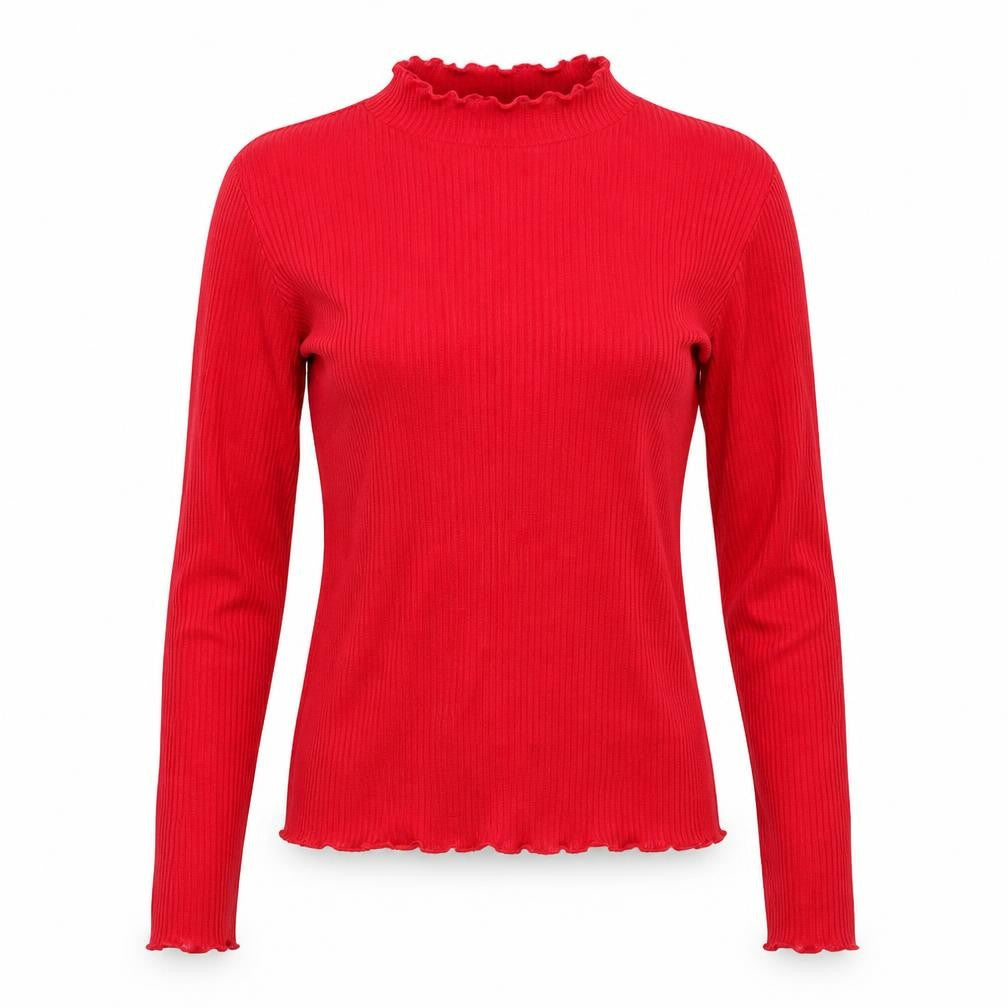 Front view of Divided by H&M women’s red jumper, size XS