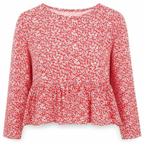 Wednesday's girl Womens Red Floral  Camisole T-Shirt Size M