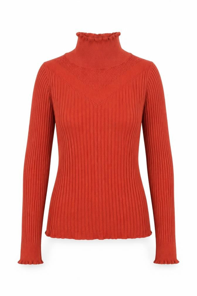 Front view of Topshop women’s brown jumper, size M
