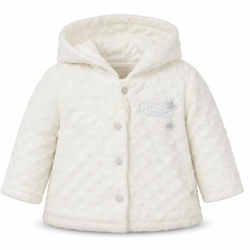 Zip Zap Girls Ivory Polka Dot  Cardigan Jumper Size 0-3 Months  - hooded