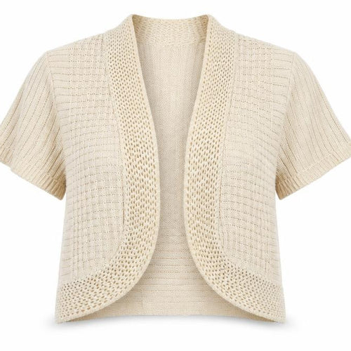 Glimpse Design Womens Beige   Cardigan Jumper Size S