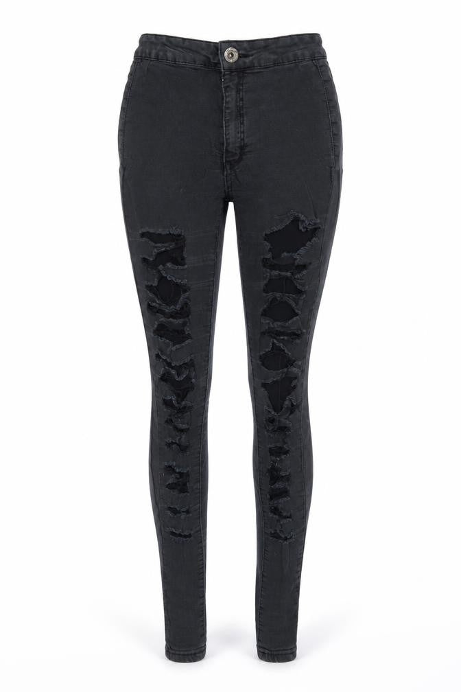 Girl Vivi Womens Black  Denim Skinny Jeans Size 6 L27 in