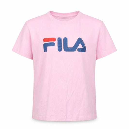 Front view of Fil girls’ pink basic t-shirt, size 10, years