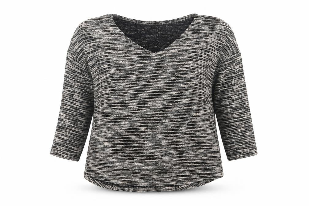 Front view of Marks & Spencer women’s black jumper, size UK 10