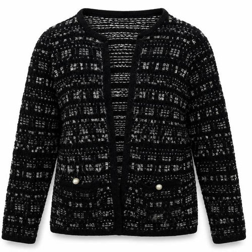 F&F Womens Black  Knit Cardigan Jumper Size 8
