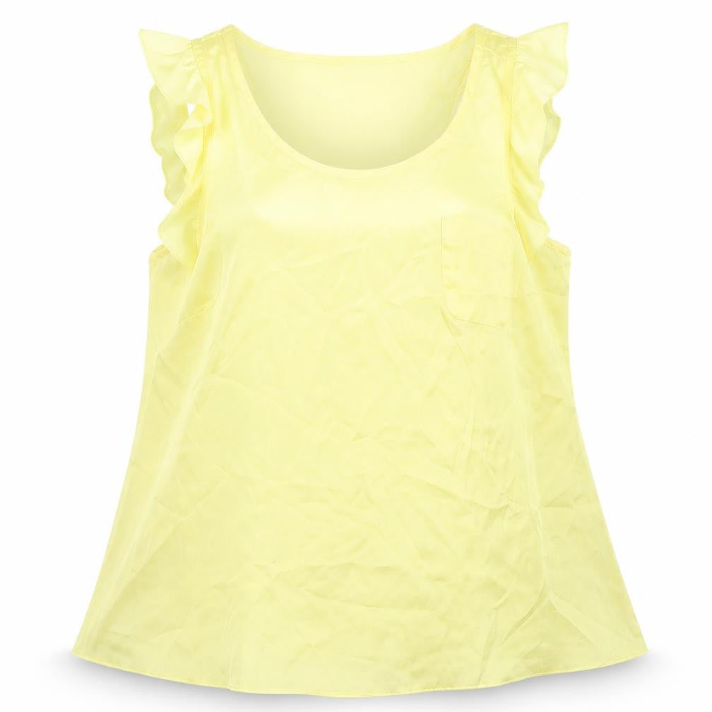 Red Herring Womens Yellow   Basic Blouse Size 12
