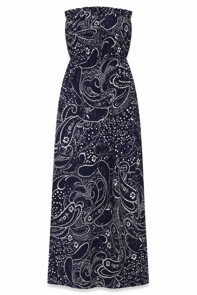 Front view of F&F women’s blue maxi, size UK 6