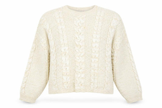 Front view of ASOS women’s beige jumper, size UK 6