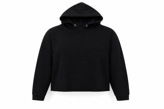 Front view of Primark women’s black jumper, size UK 12, - no pull string