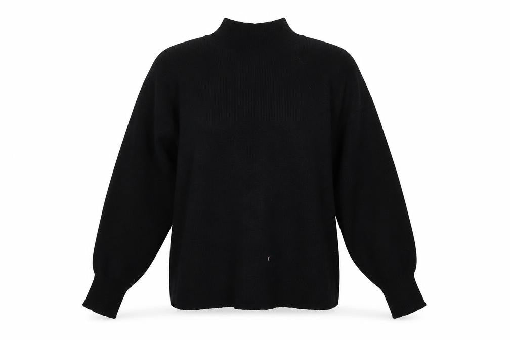 Front view of F&F women’s black jumper, size UK 14