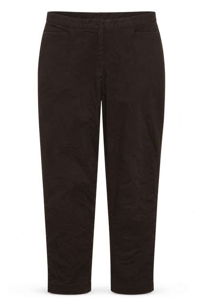 Front view of Classics women’s green trousers, size UK 16, 28-inch leg