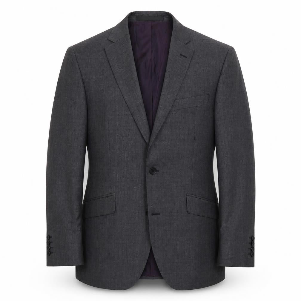 Front view of Marks & Spencer men’s grey jacket suit jacket, size 40