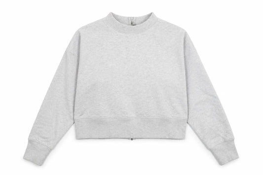 Front view of Divided women’s grey pullover sweatshirt, size S