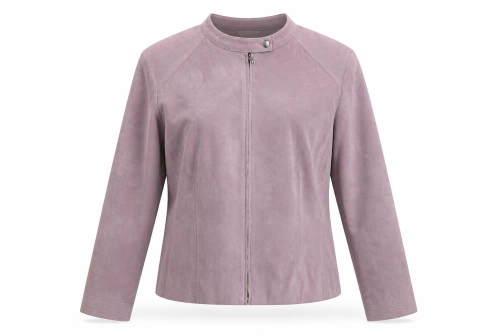 Front view of Marks & Spencer women’s pink jacket coat, size M