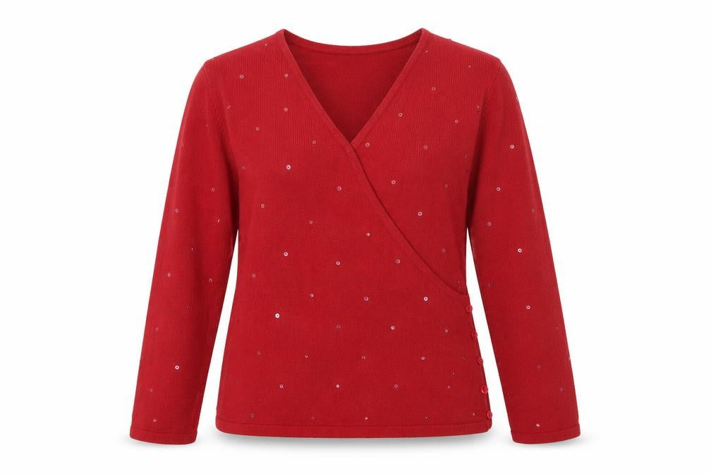Front view of Award women’s pink knit jumper, size S
