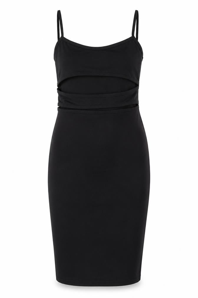 Baluoke Womens Black   Bodycon  Size 8  - Cut Out