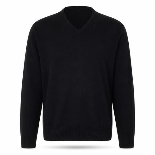 Nightingales Mens Black  Knit Pullover Jumper Size M