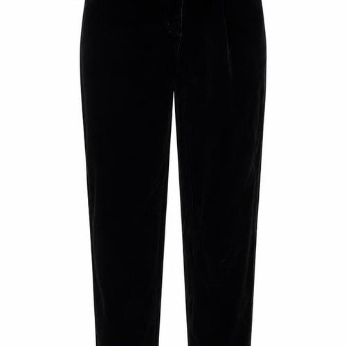 Bianca Womens Black  Velour Trousers  Size 10 L28 in