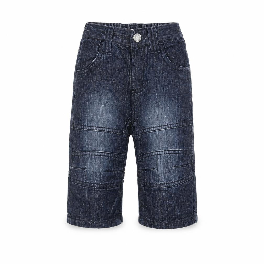 Front view of Early Days Baby Blue Jogger Jeans, size 6-9, Months