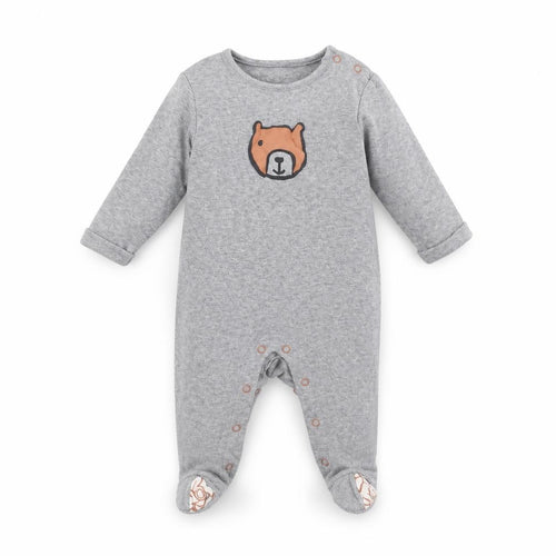 Marks and Spencer Baby Grey   Babygrow One-Piece Size 6-9 Months