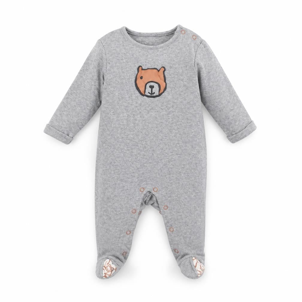 Marks and Spencer Baby Grey   Babygrow One-Piece Size 6-9 Months