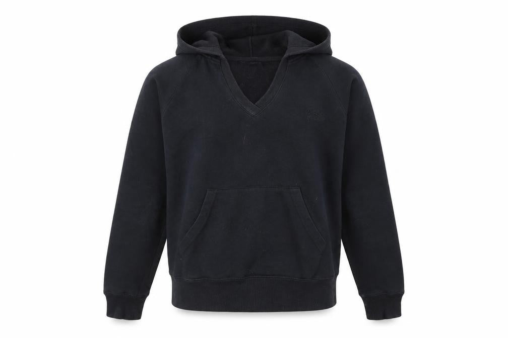 Front view of Urban angel girls’ black pullover hoodie, size 13, years