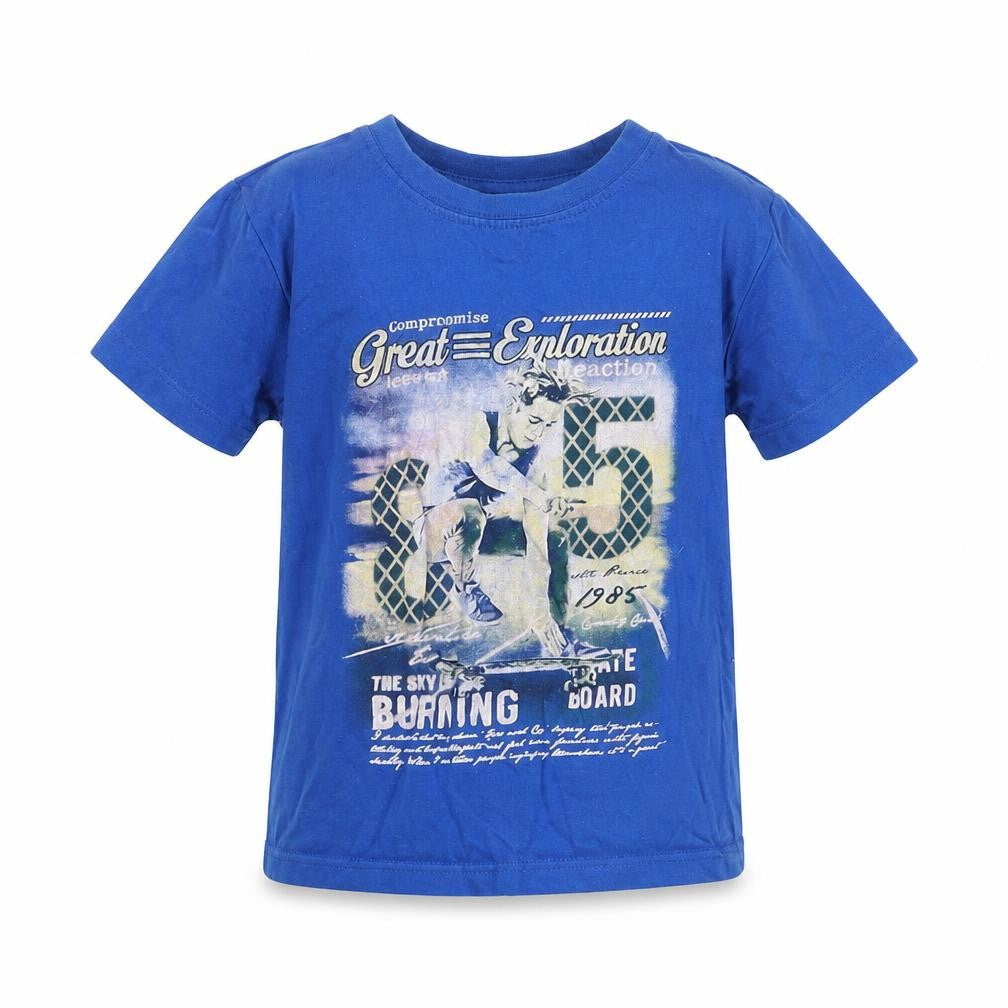 quco Boys Blue   Basic T-Shirt Size 2-3 Years