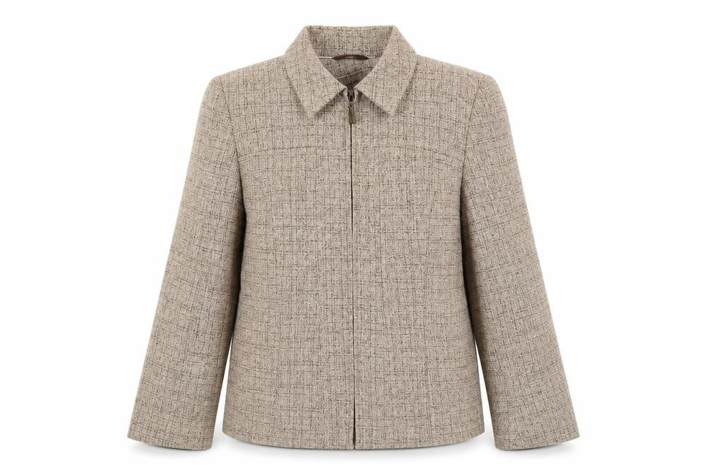 Front view of Berkertex women’s brown jacket blazer, size UK 10
