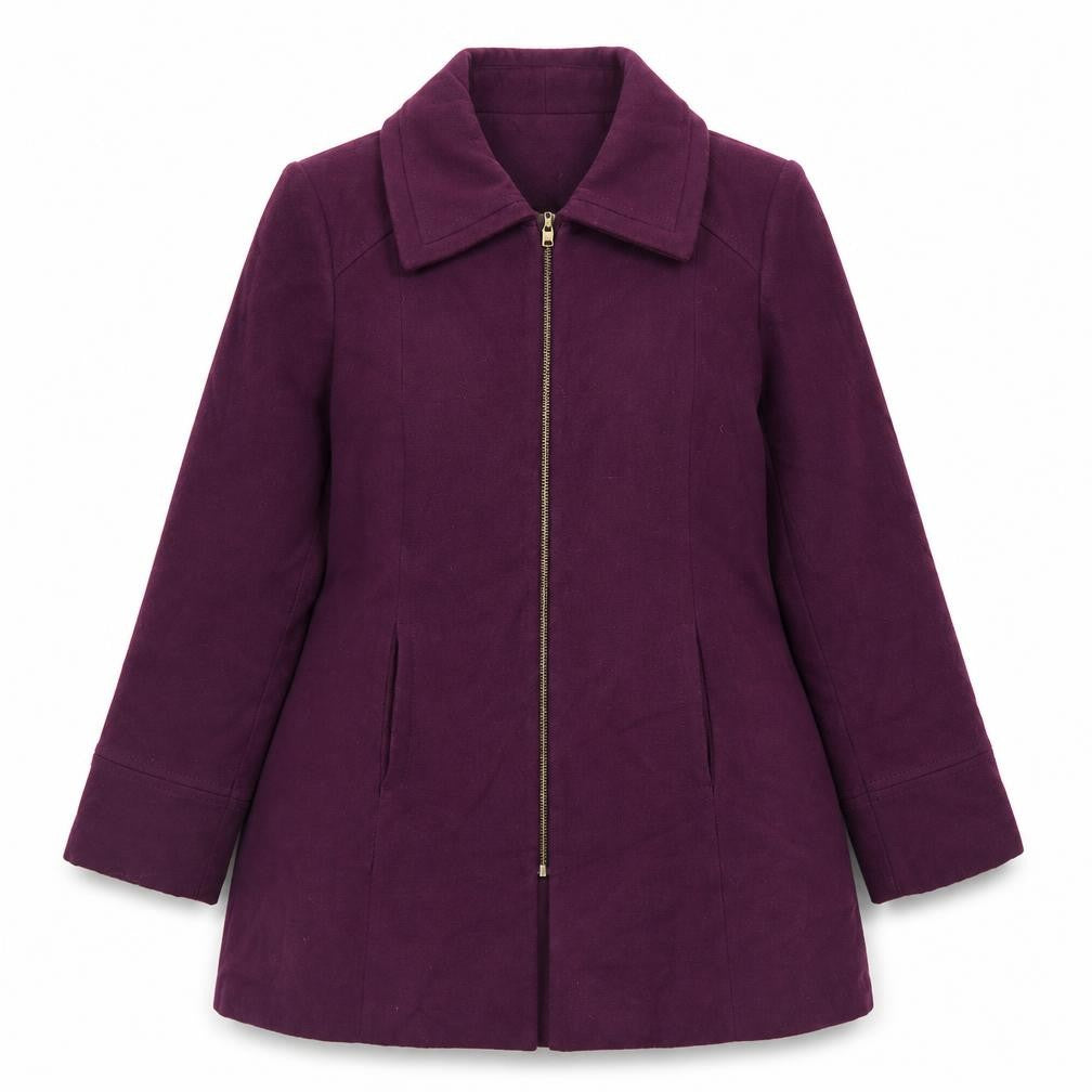 bm collection Womens Purple   Overcoat Blazer Size 16