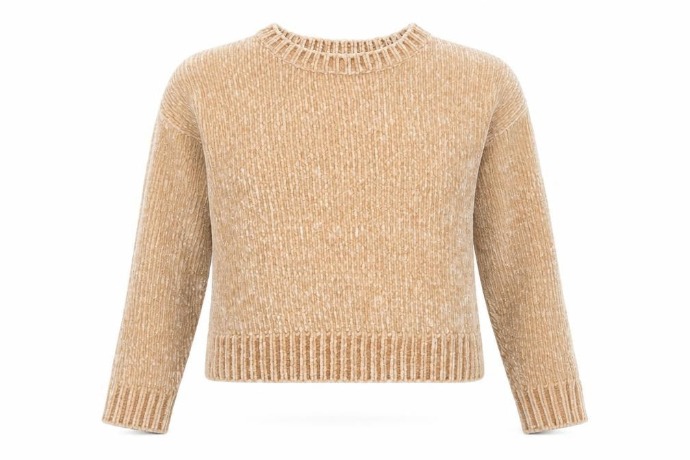 Front view of New Look women’s pink pullover sweatshirt, size S