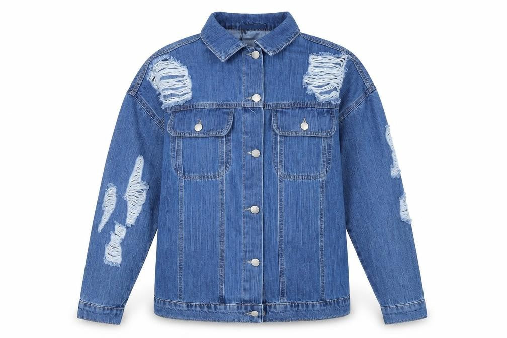 Boohoo Womens Blue  Denim Jacket  Size 6