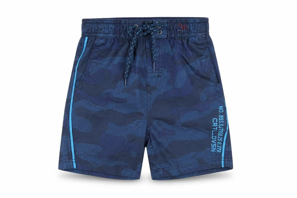 George Boys Blue Camouflage  Bermuda Shorts Size 4-5 Years