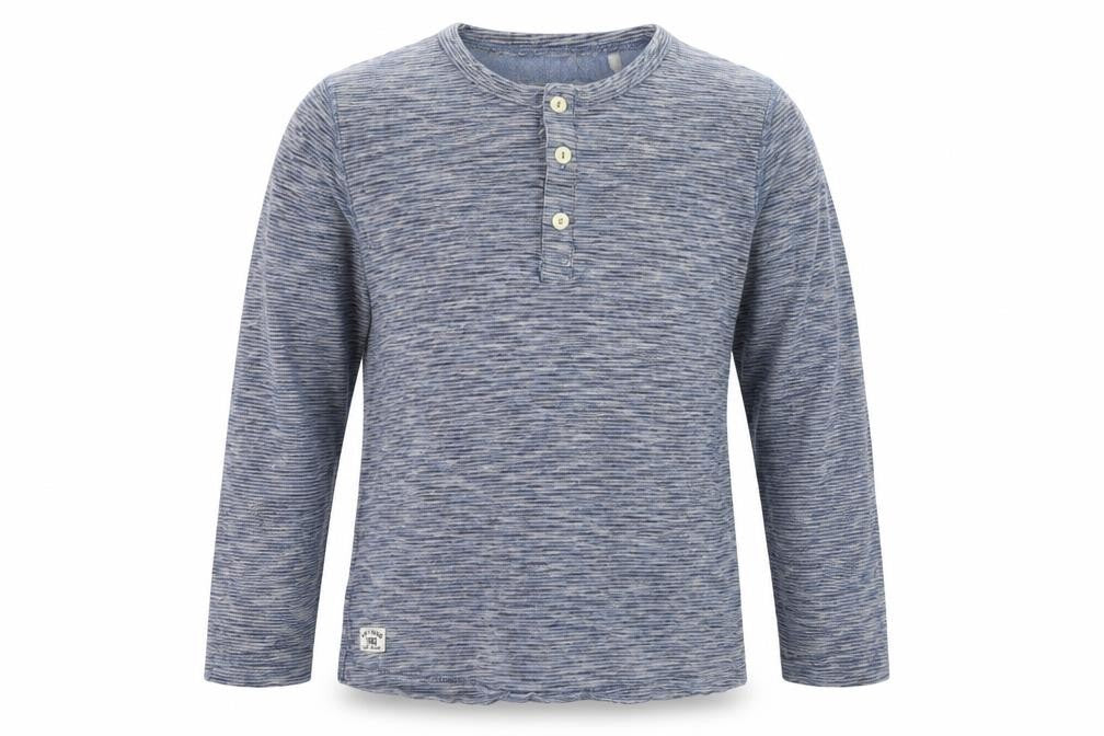 Front view of Next boys’ blue pullover casual, size 8, years