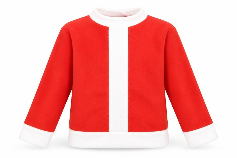 Front view of Preworn boys’ red jacket, size 2, years - santa
