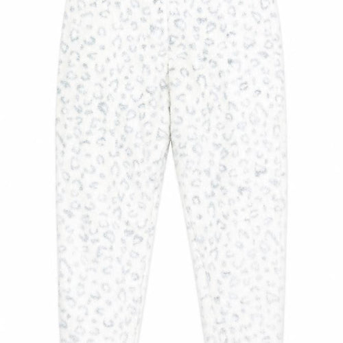 Preworn Girls White   Jogger Trousers Size 7 Years
