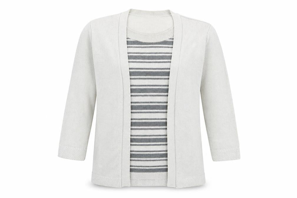 alexara Womens Grey   Cardigan Jumper Size S