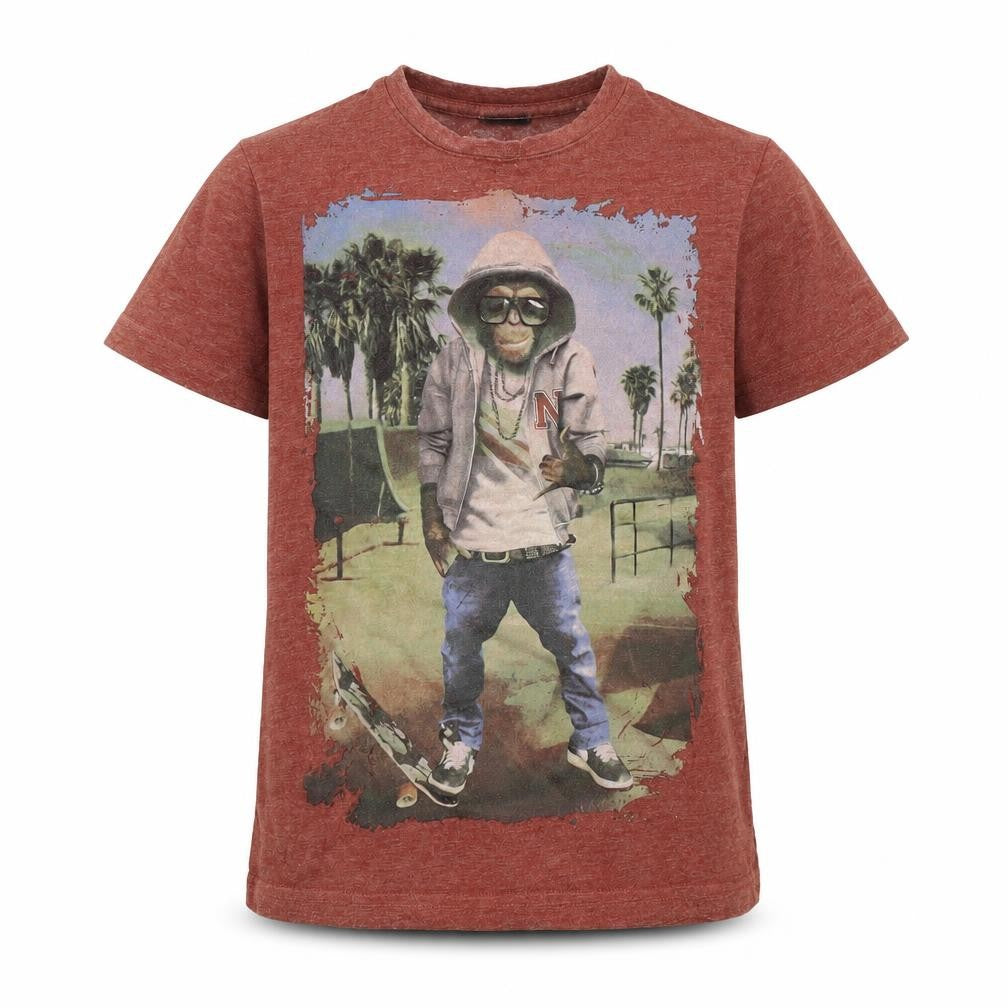 Next Boys Red   Basic Polo Size 7 Years  - Monkey