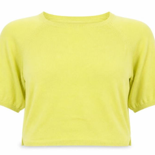 New Look Womens Yellow   Cropped Tank Size 8