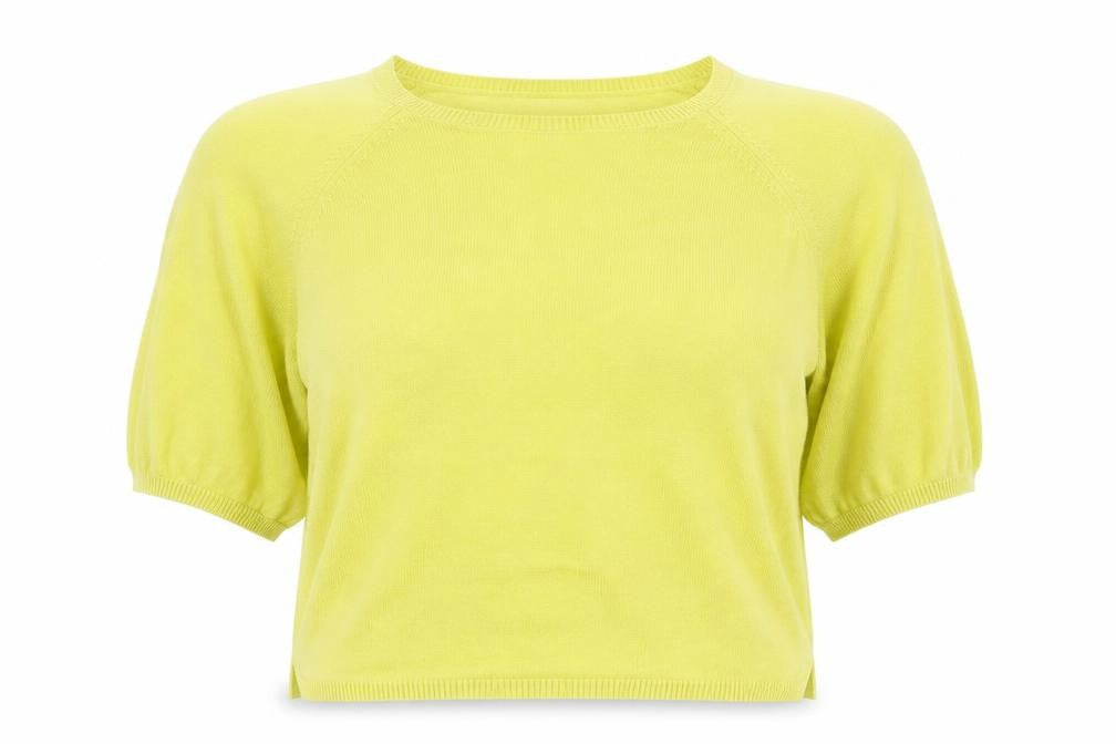 New Look Womens Yellow   Cropped Tank Size 8