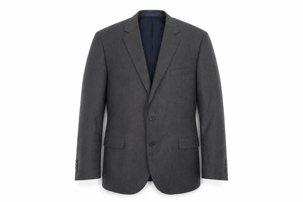 Front view of Marks & Spencer men’s grey jacket suit jacket, size 44