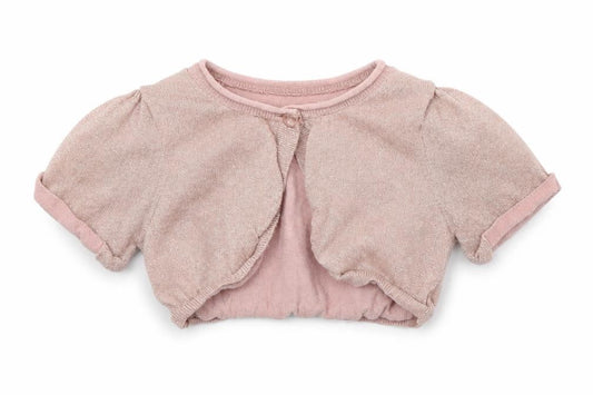 Front view of Next girls’ pink knit jumper, size 6, years