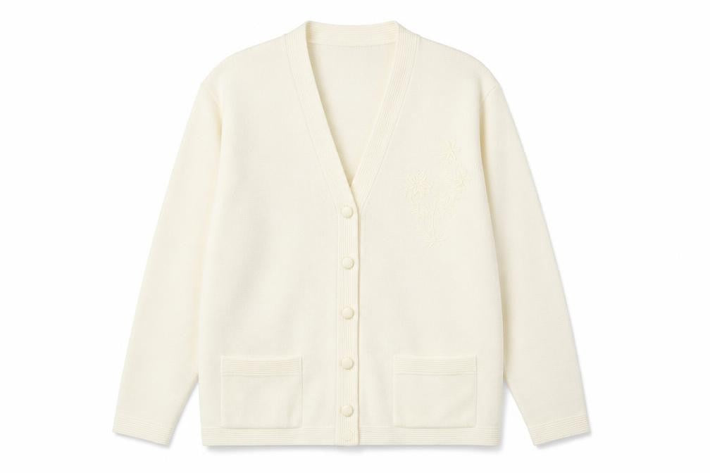Care Womens Ivory  Knit Cardigan Jumper Size L