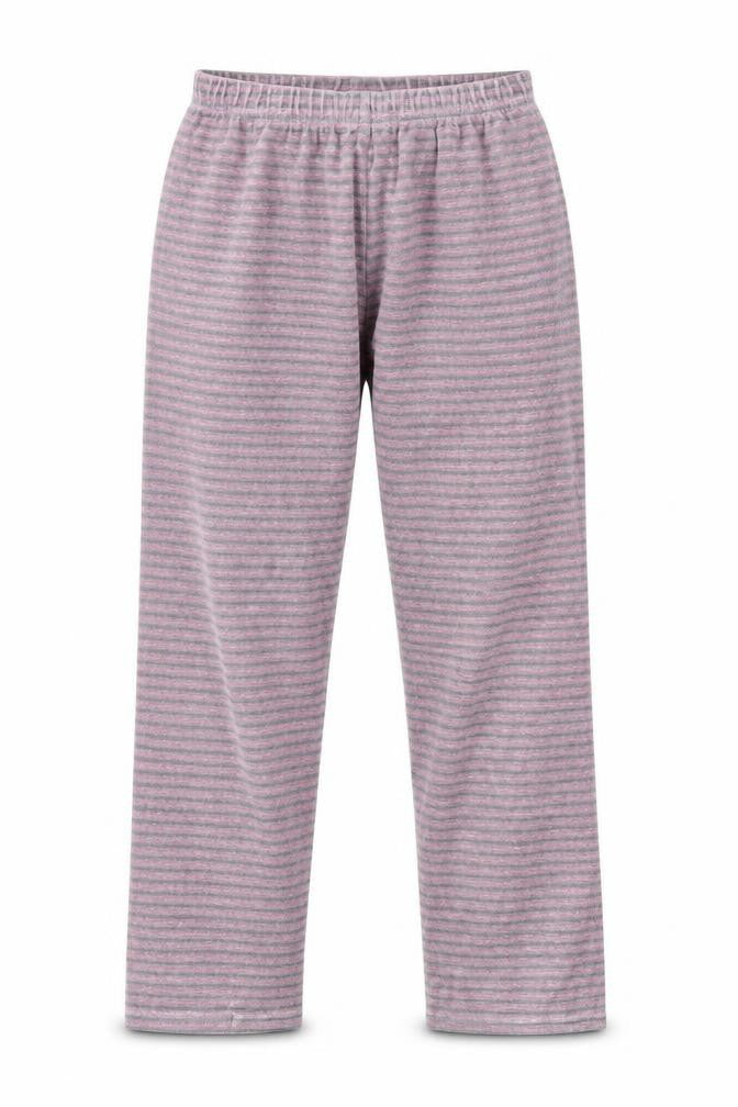 Preworn Girls Pink Striped Fleece Jogger Trousers Size 10 Years