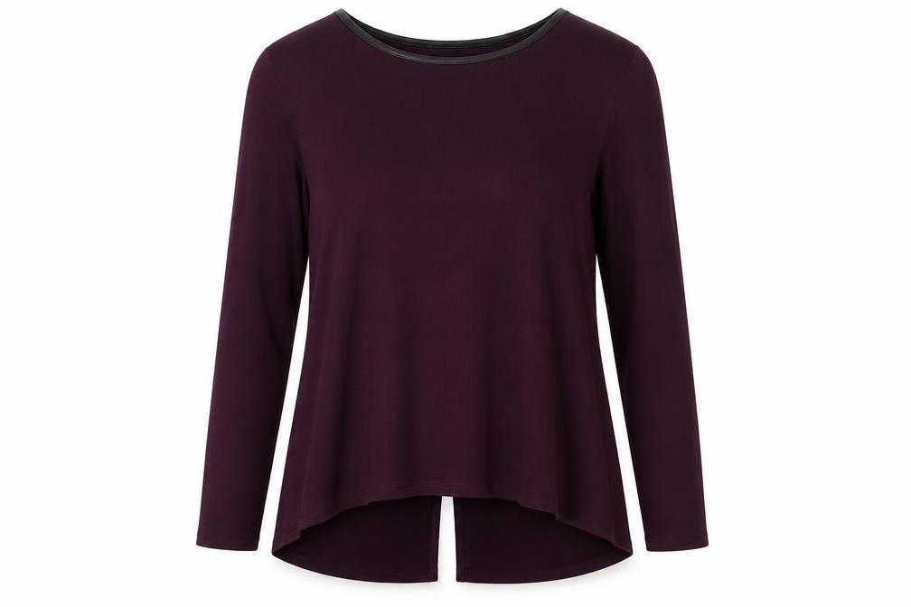 Front view of Atmosphere women’s purple jumper, size L
