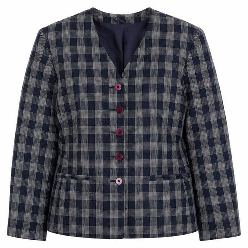 Debenhams Womens Blue Check  Jacket Blazer Size 14
