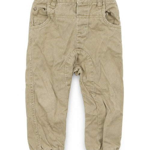 NEXT Baby Beige Colourblock  Capri Jeans Size 12-18 Months